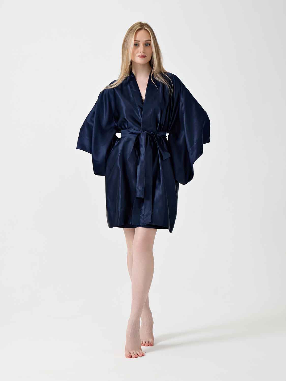 Халат кимоно "Assami mini" темно-синий
