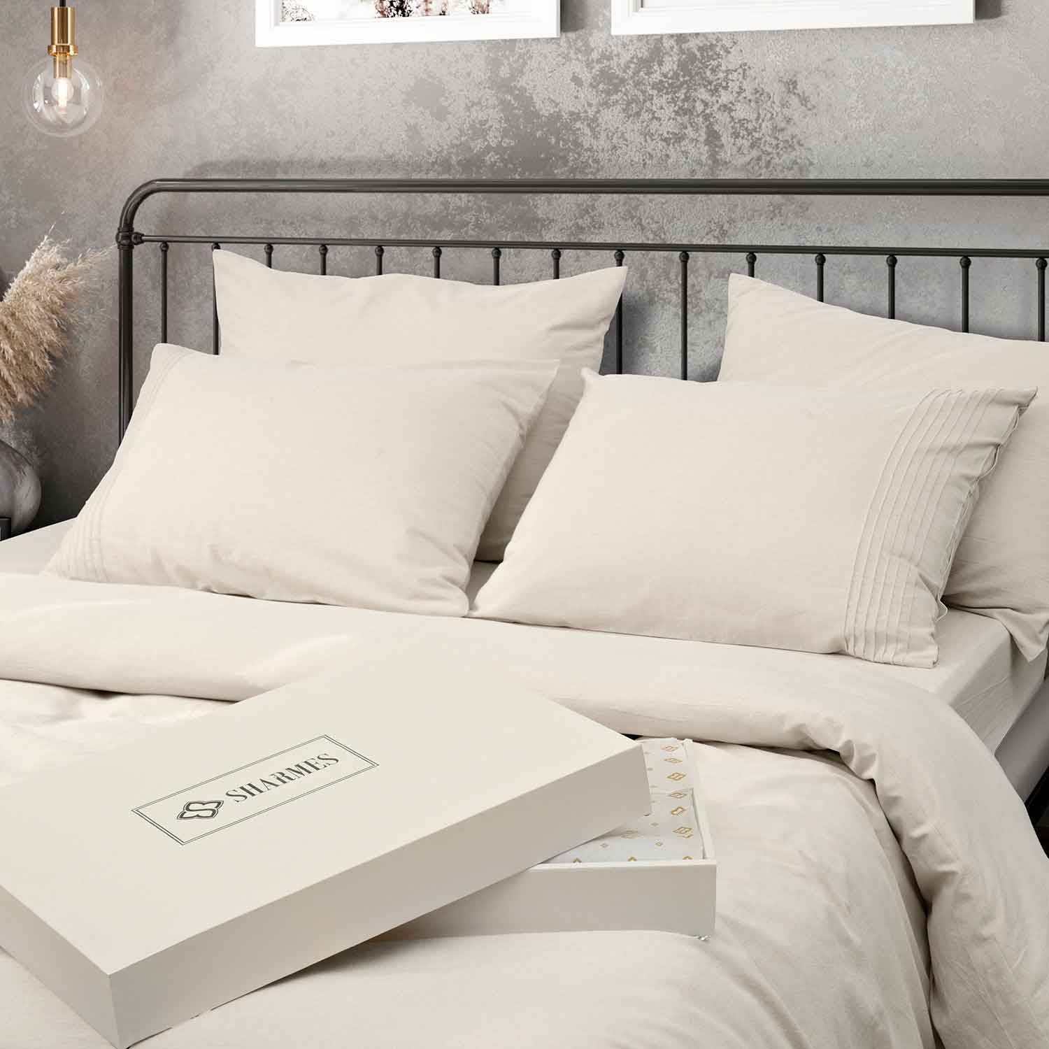 Постельное белье "Сканди" белый