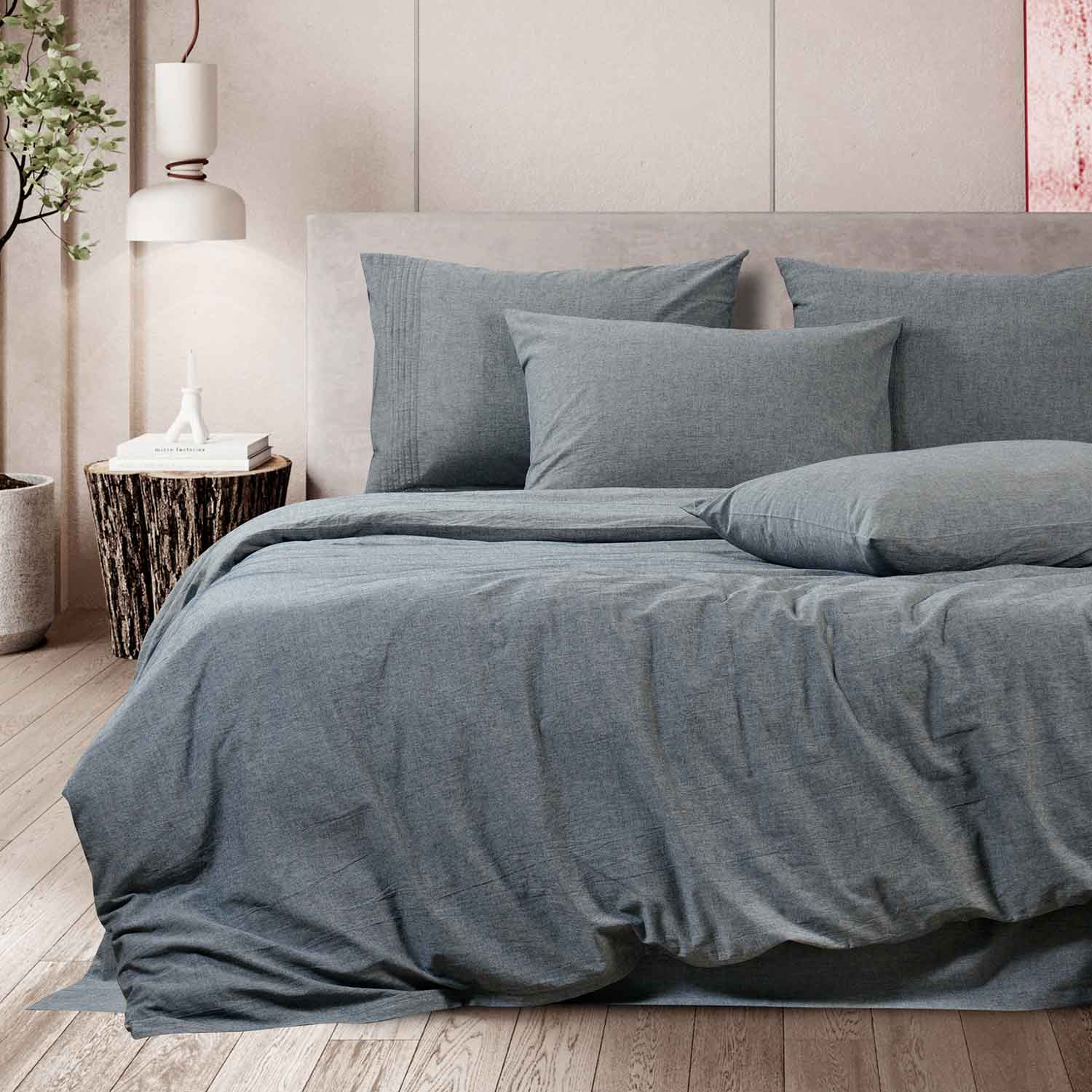 Постельное белье "Сканди" серый