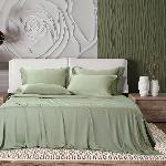 Комплект постельного белья "Bamboo" евро, оливковый