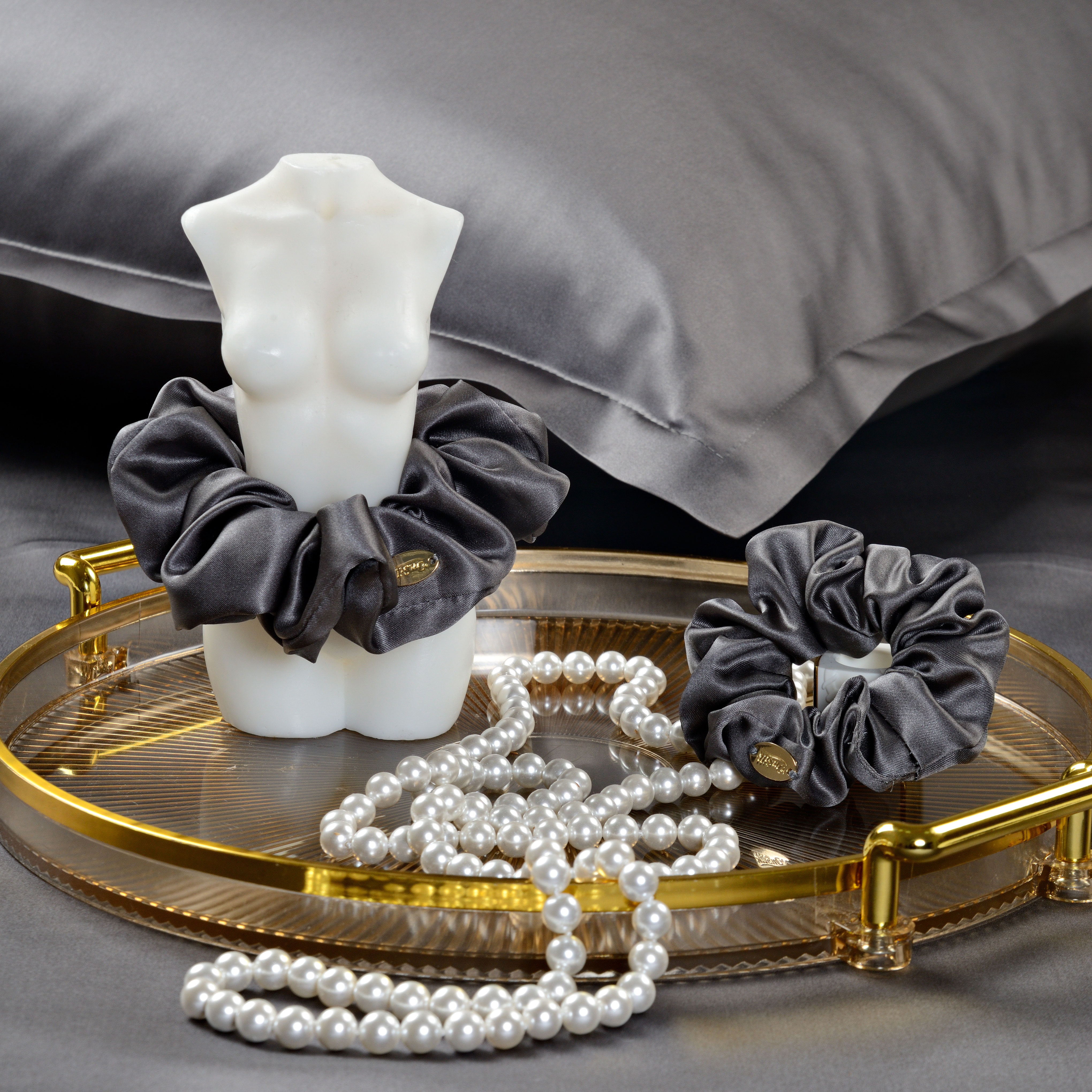 Набор из 2-х резинок для волос графит