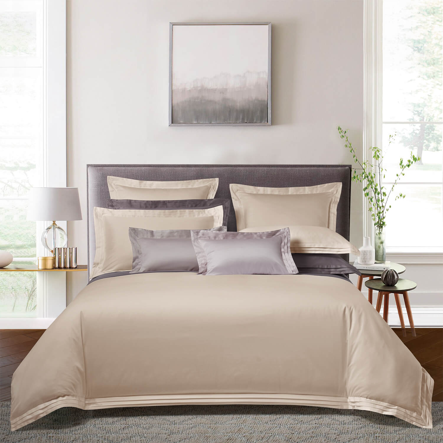 Комплект постельного белья "Soho" светло-бежевый