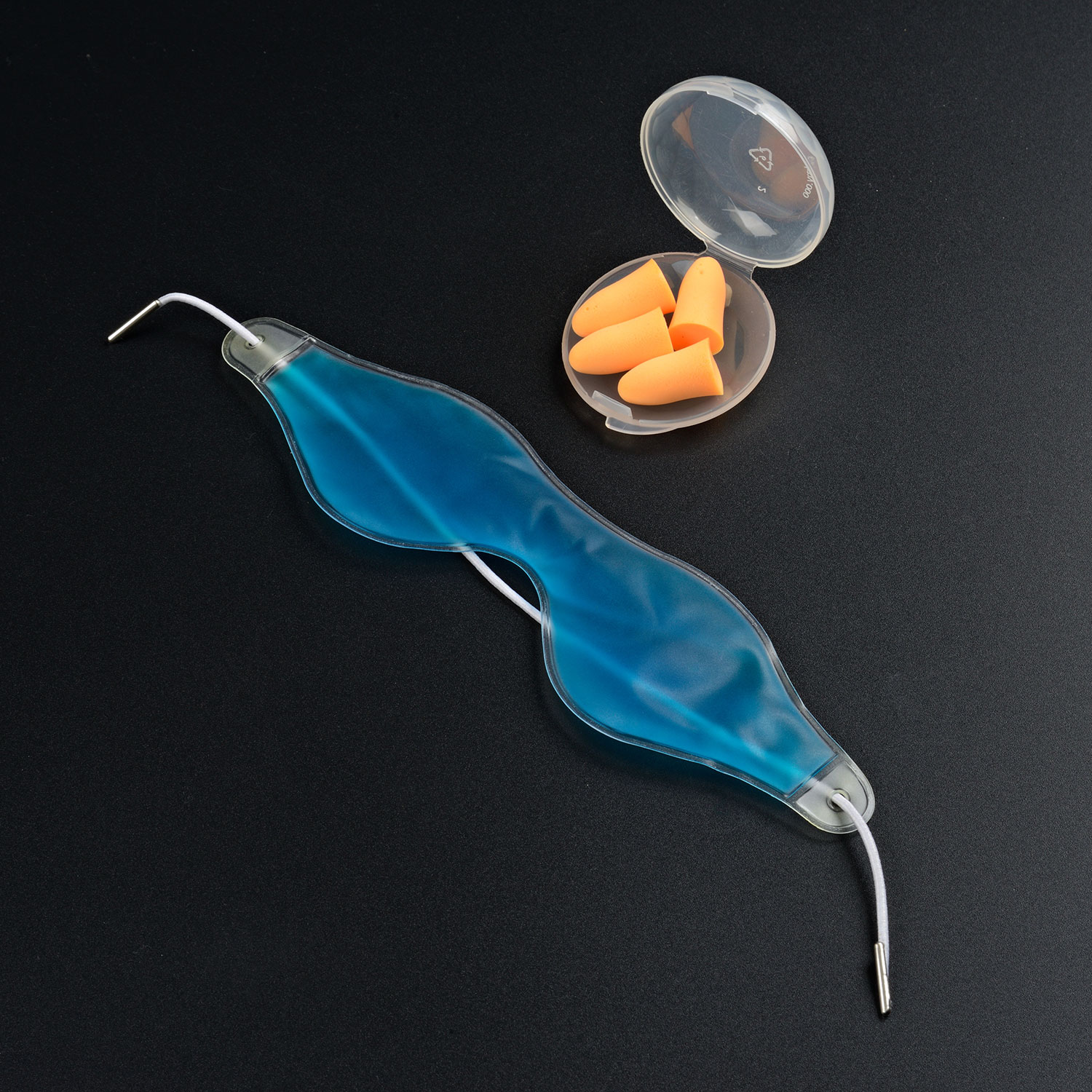 Дорожный набор с шелковой маской для сна "Relax" графит