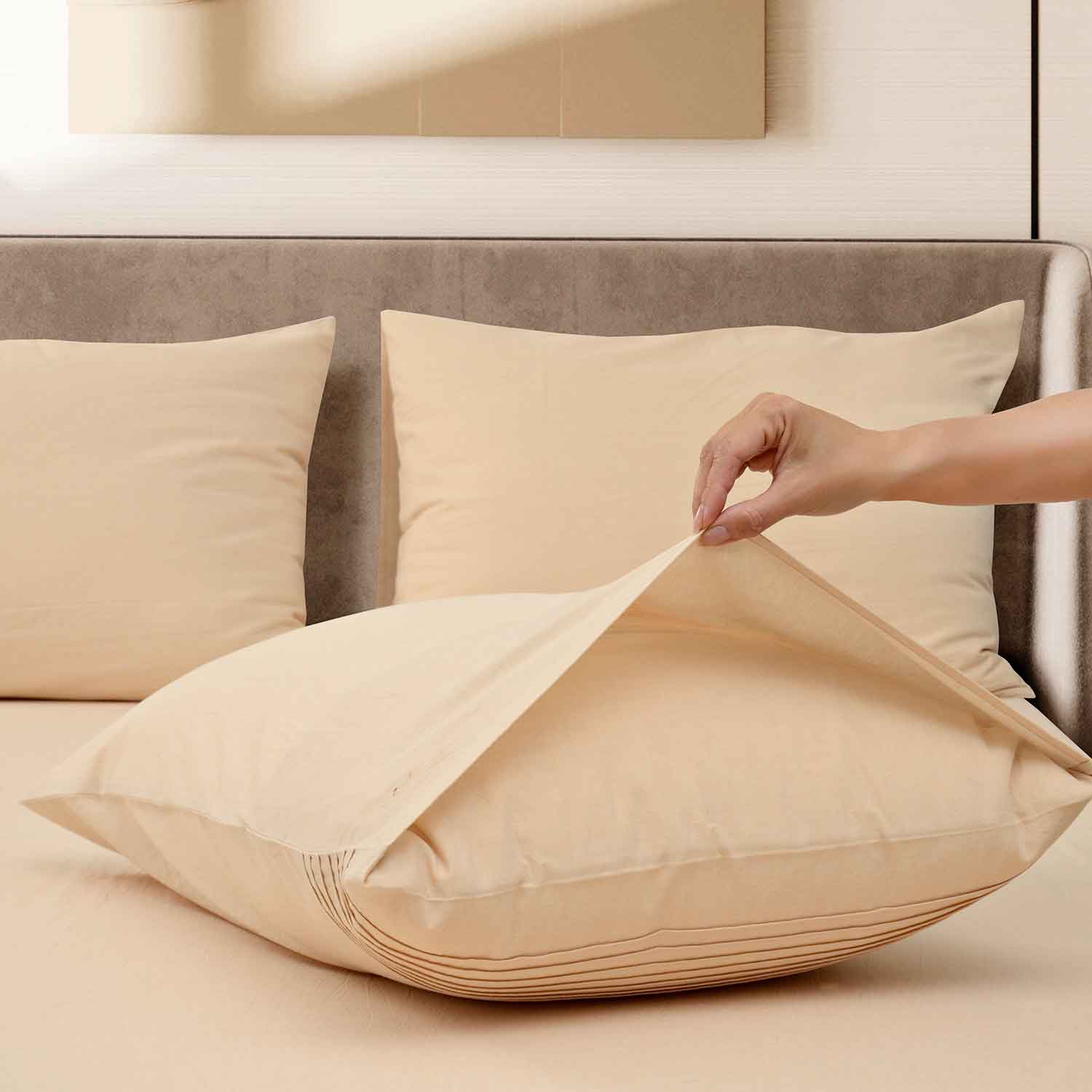 Набор наволочек "Сканди" светло-бежевый