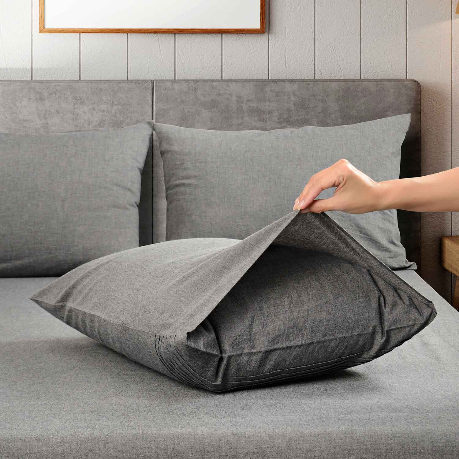 Набор наволочек "Сканди" графит