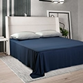 Простыня классическая "Bamboo" 180х240 темно-синий