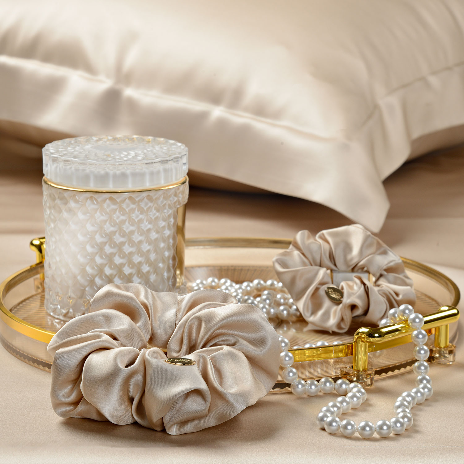 Набор из 2-х резинок для волос карамель