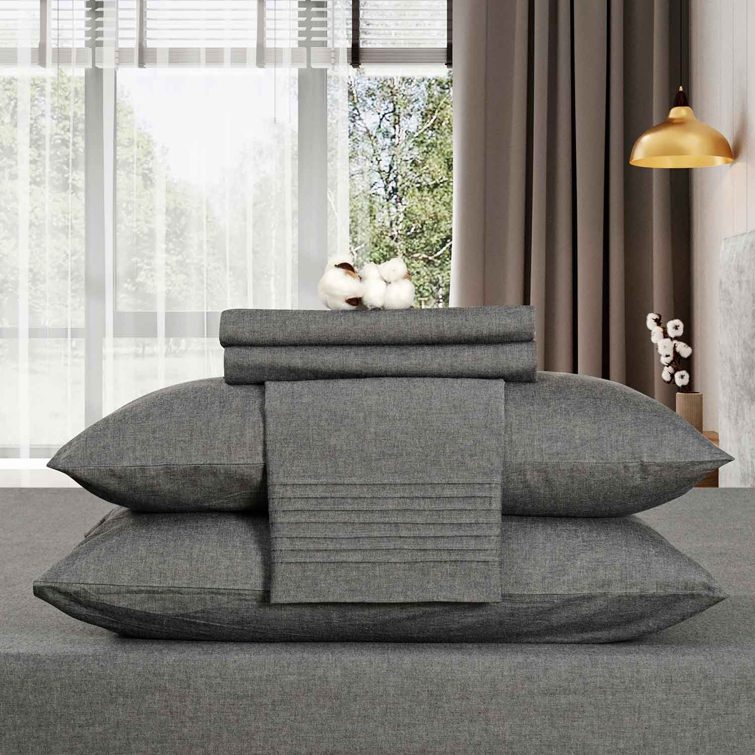 Набор наволочек "Сканди" графит