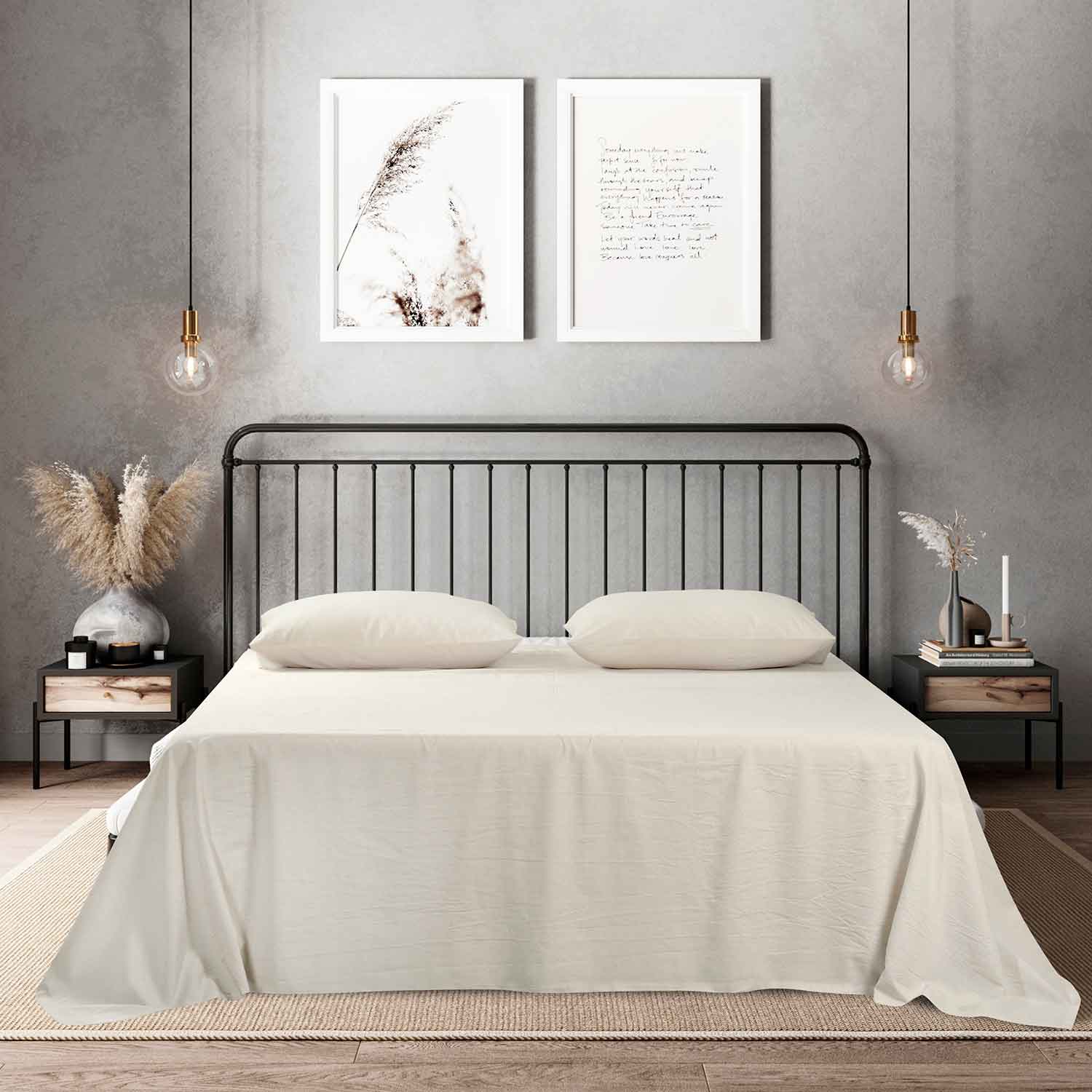 Простыня классическая  "Сканди" белая