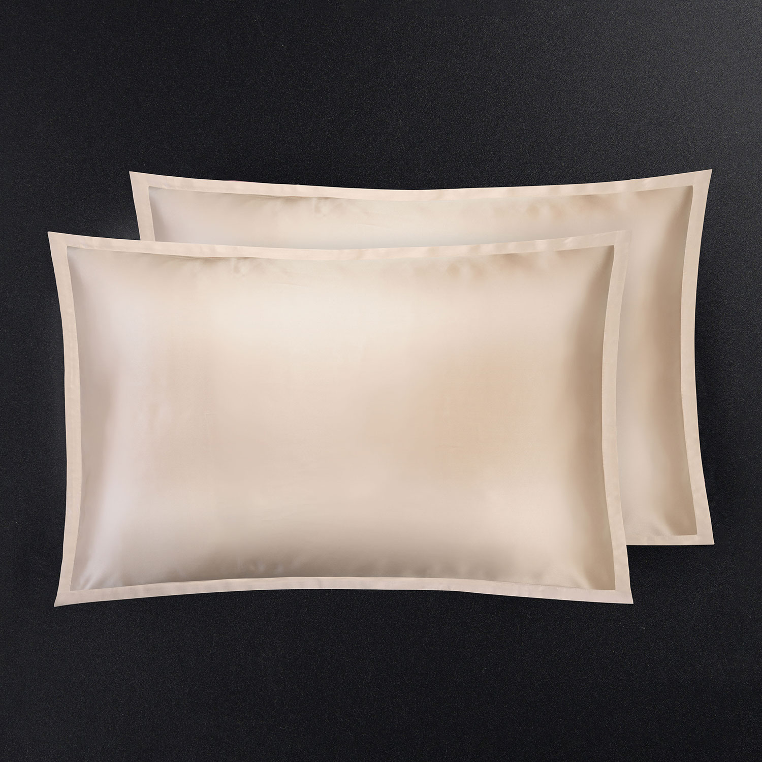 Шелковая наволочка "Shine" карамель