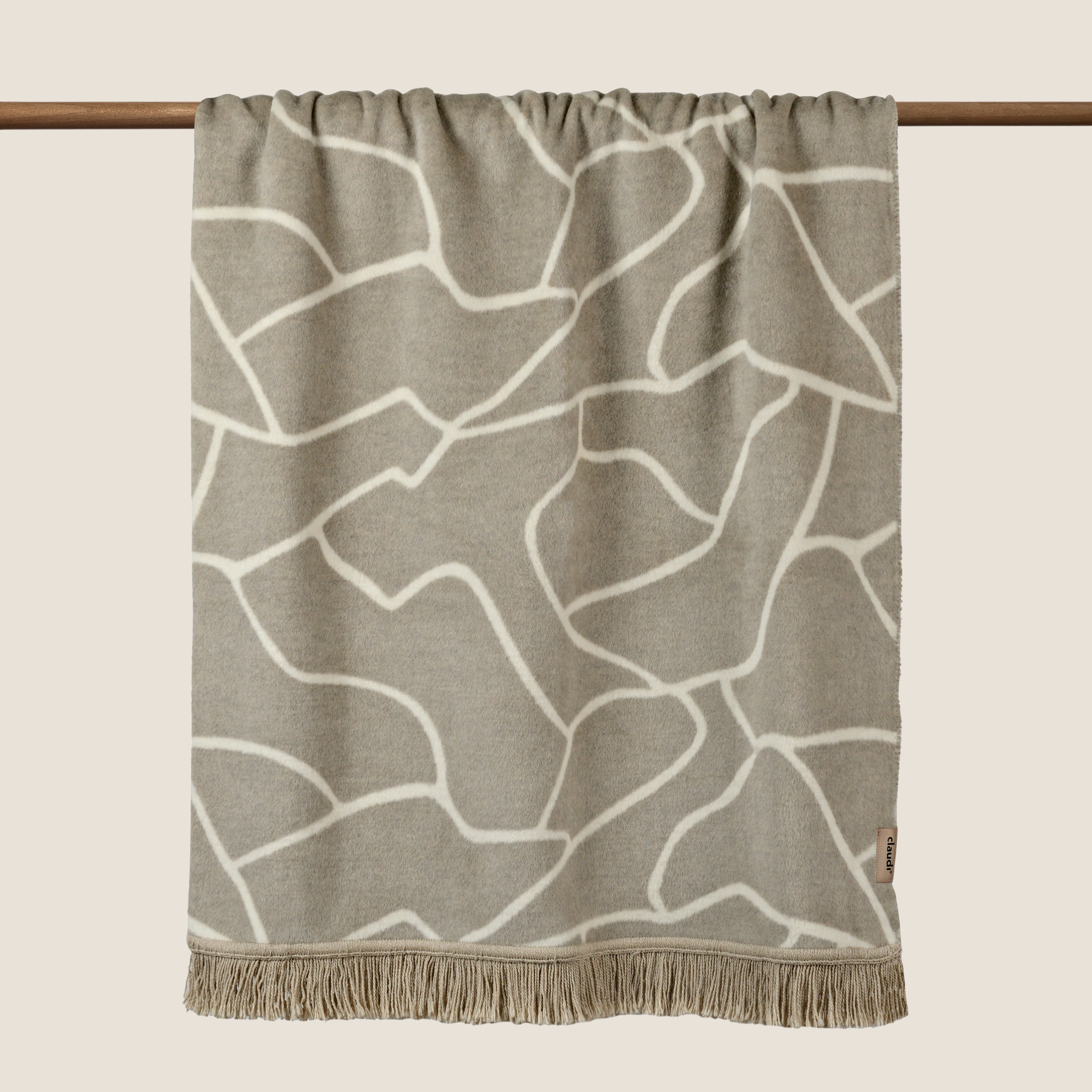 Плед CLAUDI Lineas/Grey