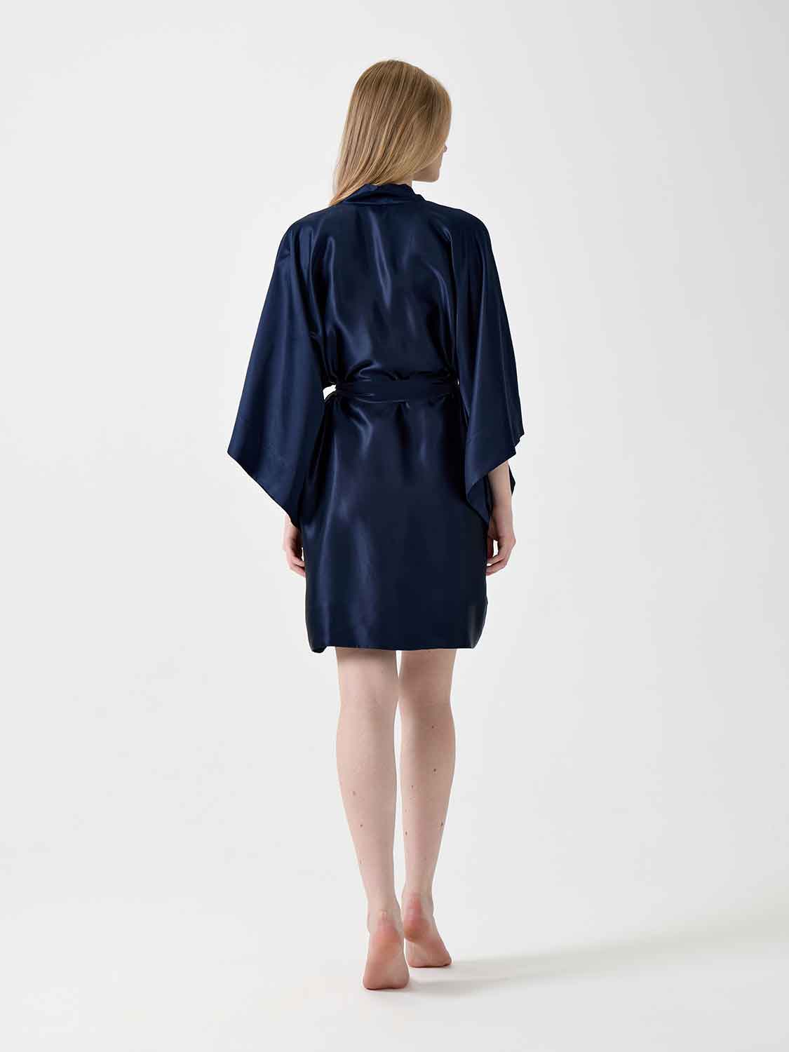 Халат кимоно "Assami mini" темно-синий
