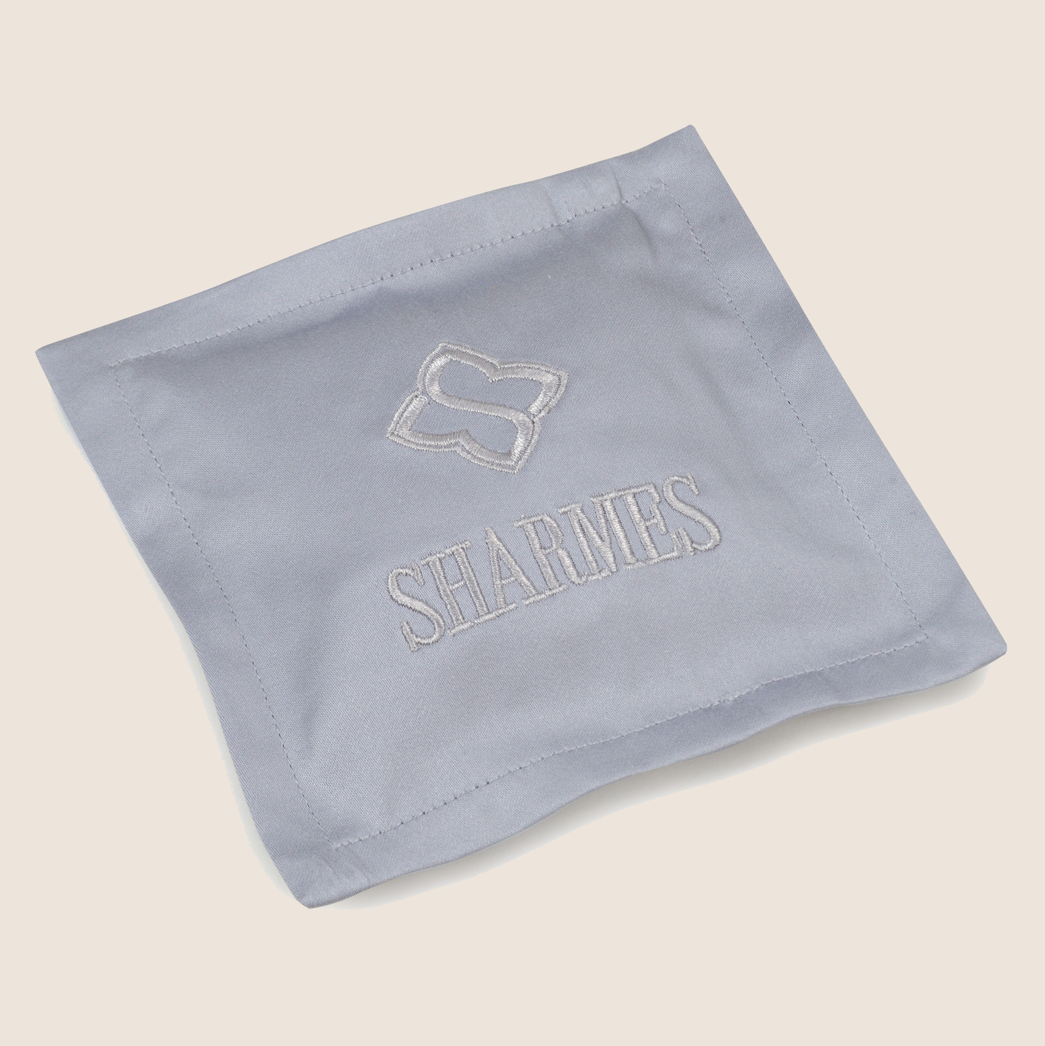 Подушечка с травами "Саше с цветками лаванды" Серебристо-серый