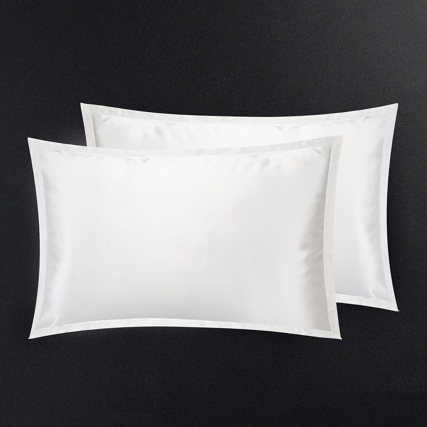 Шелковая наволочка "Shine" белая