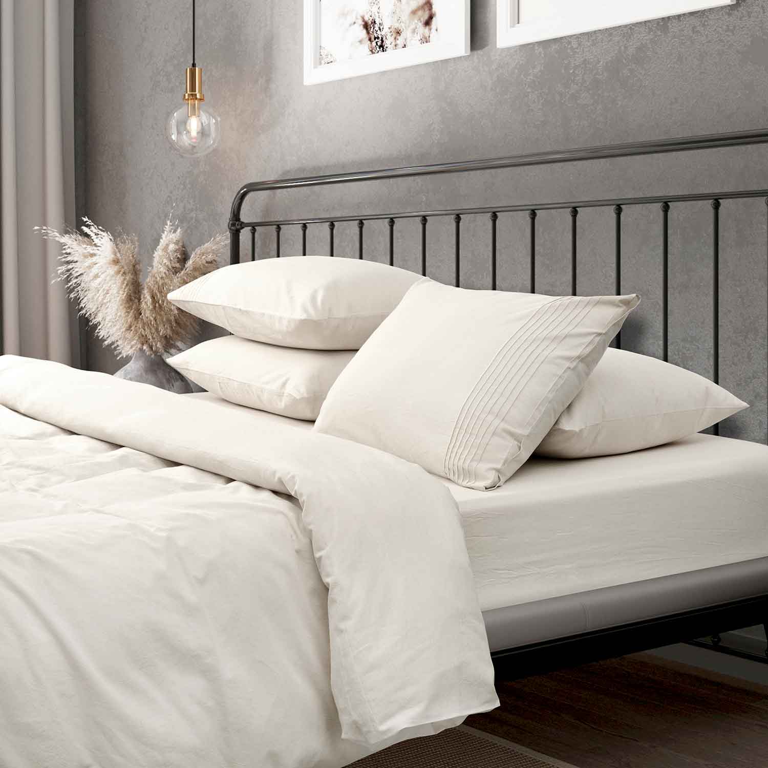 Постельное белье "Сканди" белый