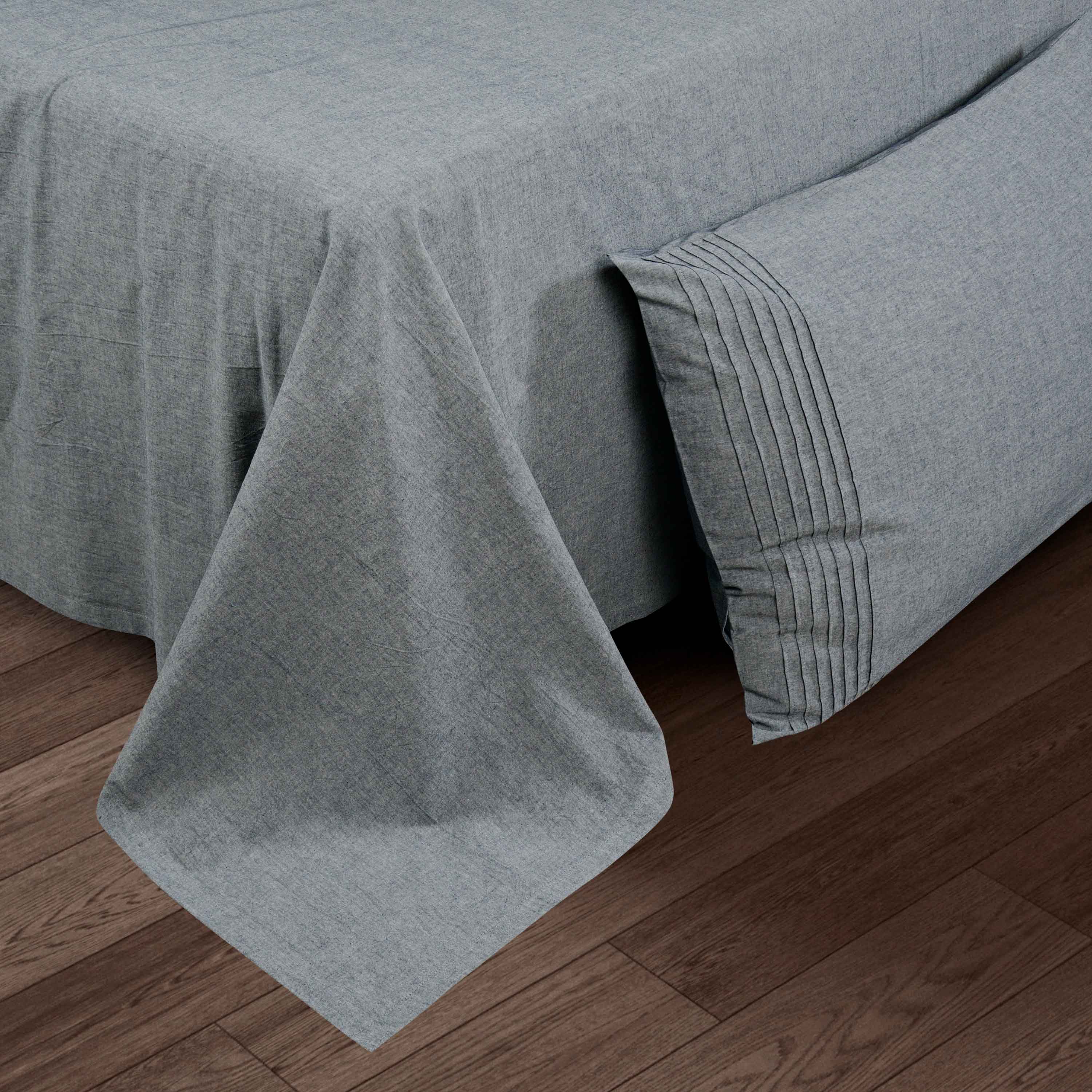 Простыня классическая  "Сканди" серая