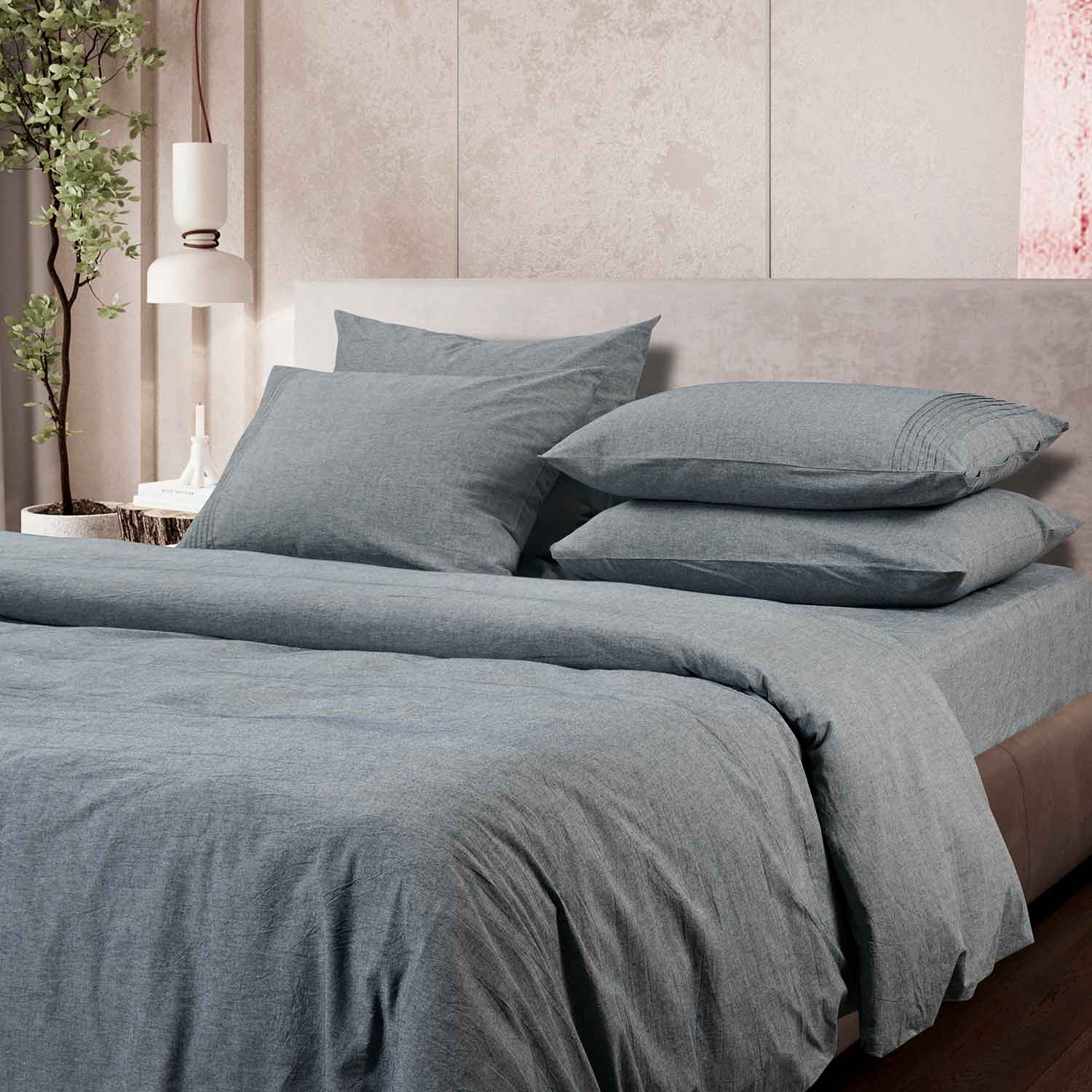 Постельное белье "Сканди" серый