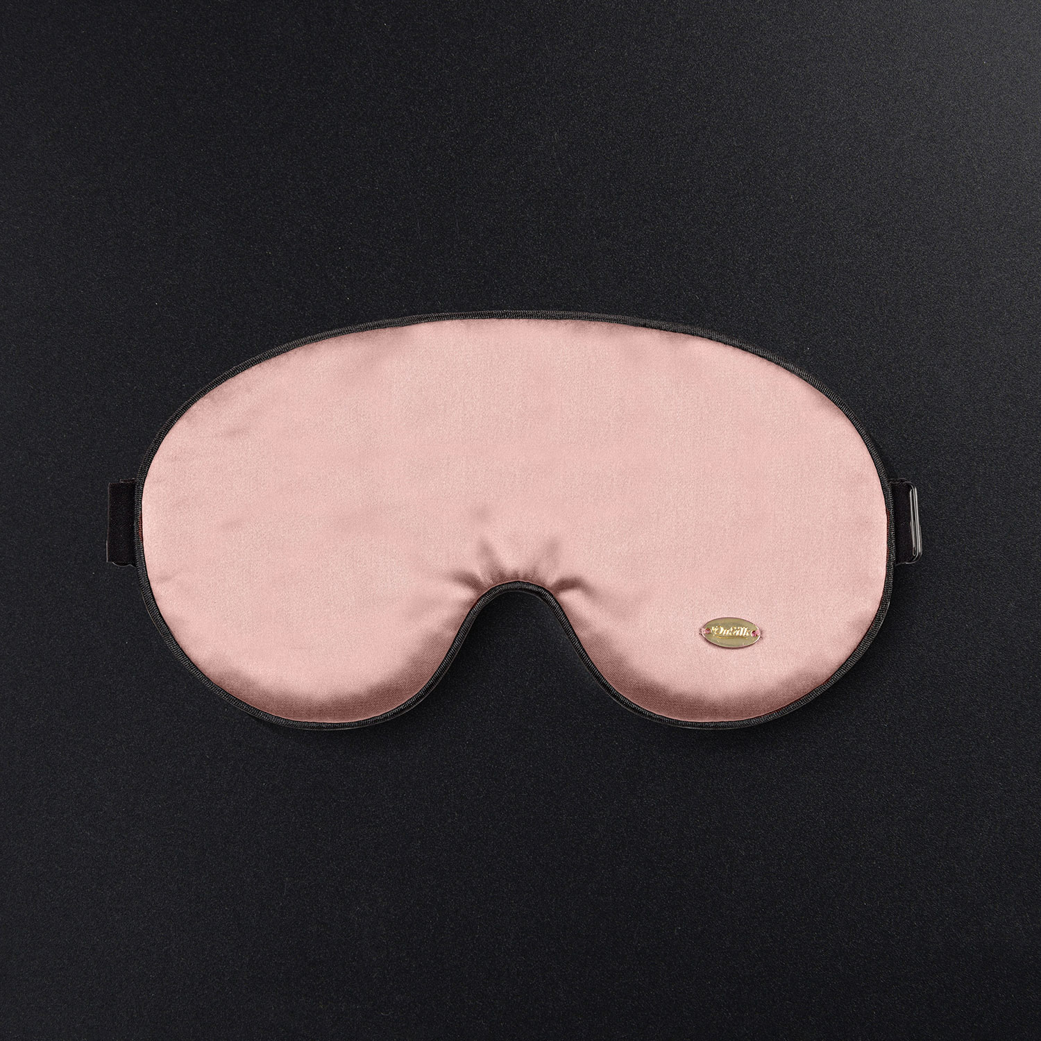 Дорожный набор с шелковой маской для сна "Relax" дымчато-розовая
