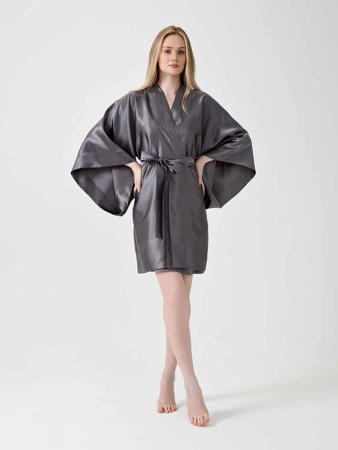 Халат кимоно "Assami mini" графит