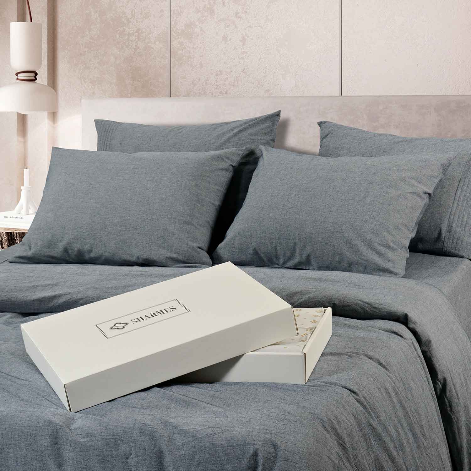 Постельное белье "Сканди" серый