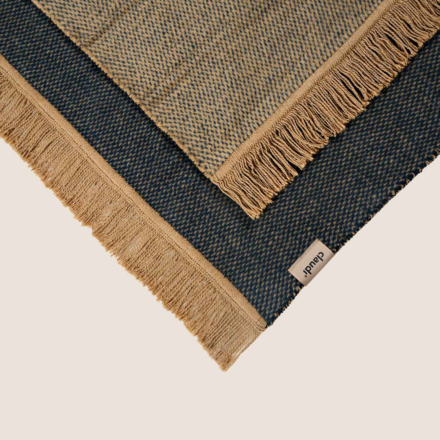 Плед CLAUDI Unami/Indigo gold