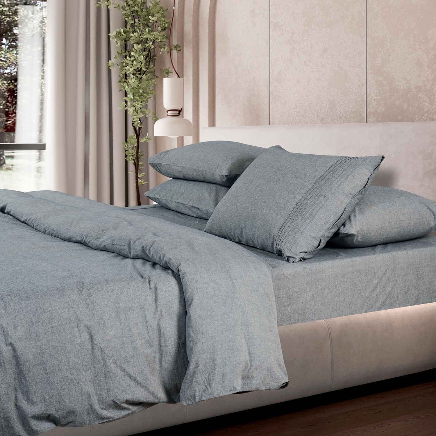 Постельное белье "Сканди" серый