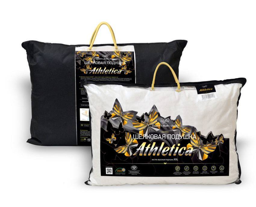Упаковка шёлковой подушки Athletica XXL